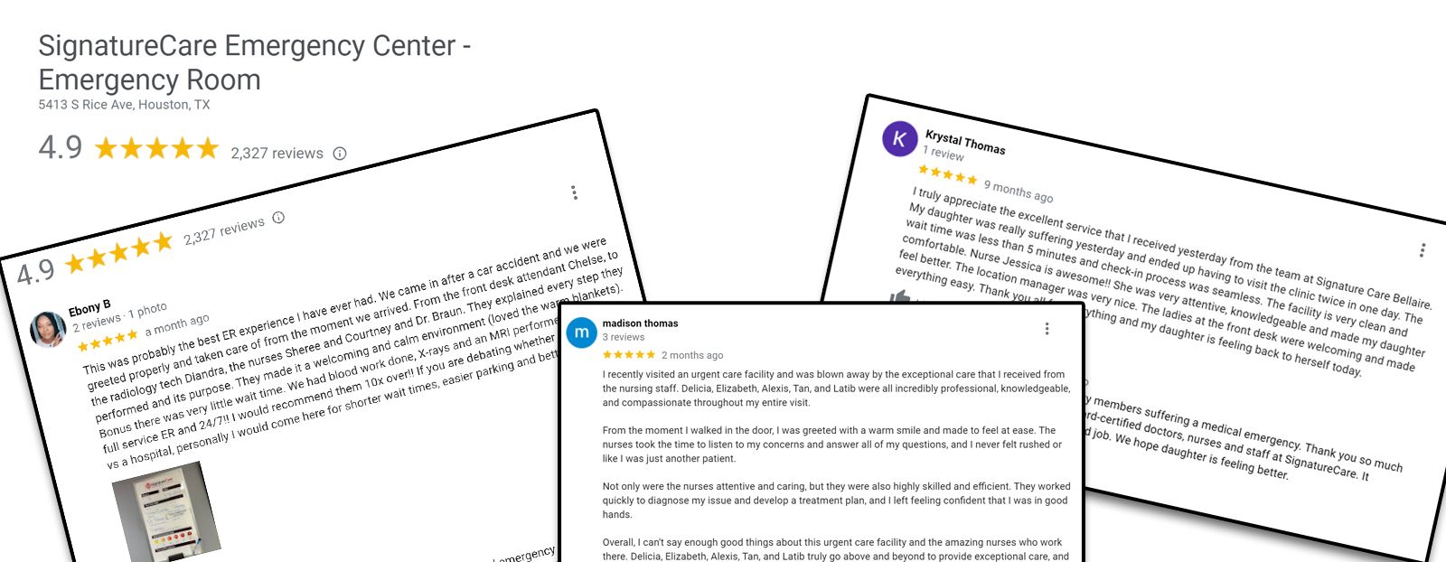 Top Rated Emergency Room on Google